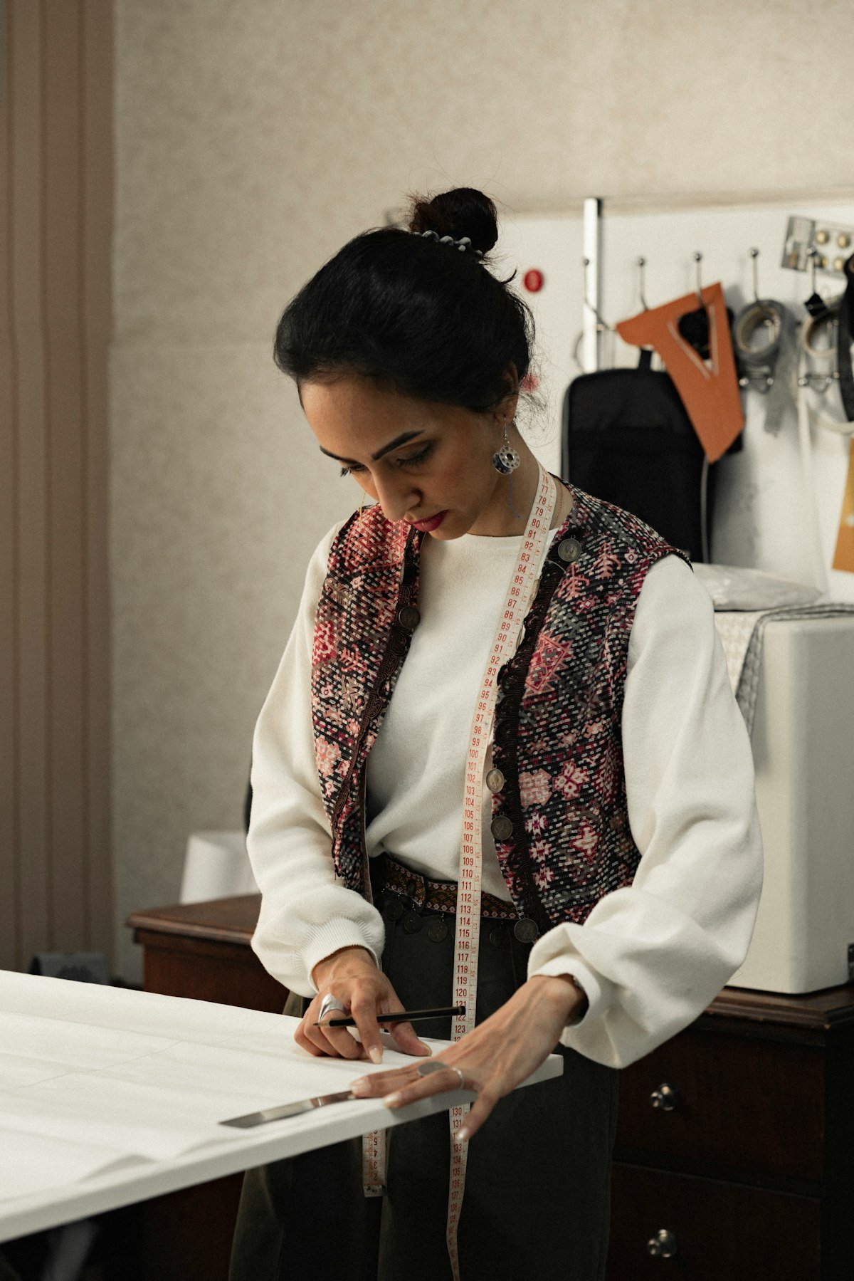 Tailor’s sketches and pattern work